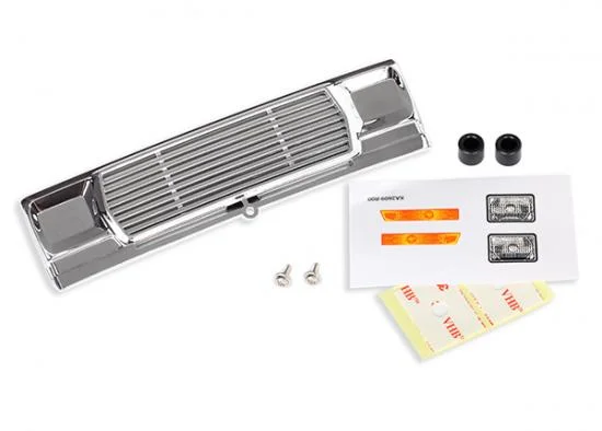 Traxxas Grill Bigfoot No. 1 (chrome)/ decals/ adhesive tape/ mounting hardware — image 2 of 2