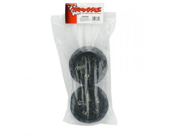 Traxxas Talon tires All-Star black chrome wheels foam inserts (assembled and glued) (nitro rear/ electric front) (2) (TSM rated) — image 3 of 3