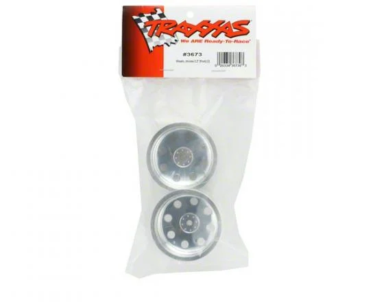 Traxxas Slotted Chrome 2.2 Wheels front — image 3 of 3