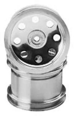 Traxxas Slotted Chrome 2.2 Wheels front — image 2 of 3