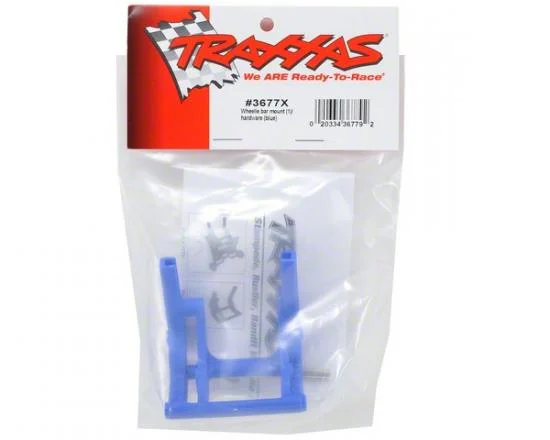 Traxxas Wheelie bar mount (1)/ hardware (blue) — image 3 of 3