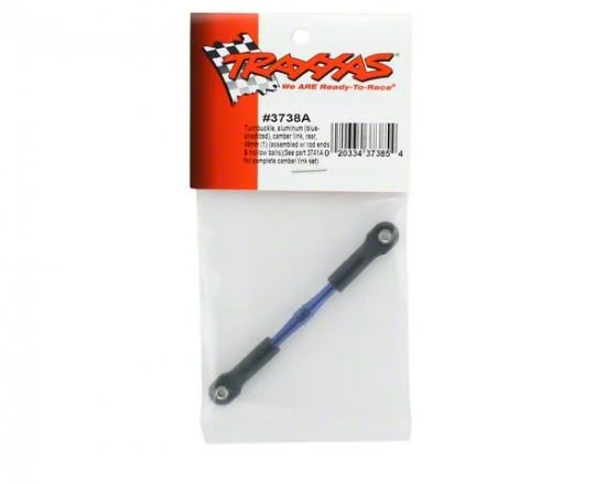 Traxxas Turnbuckle Aluminium (blue-anodized) camber link rear 49mm (1) (assembled w/ rod ends hollow balls) (See part 3741A for complete camber link set) — image 2 of 2