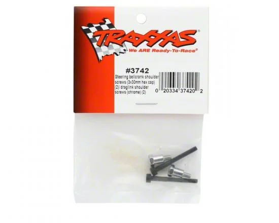 Traxxas Shoulder screws steering bellcranks (3x30mm cap-head machine) (2)/ draglink shoulder screws (chrome) (2) — image 3 of 3