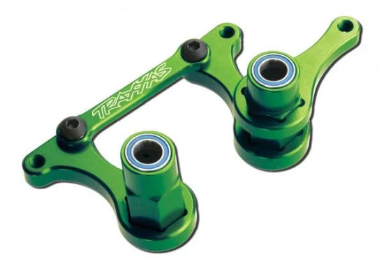 Traxxas Steering bellcranks drag link (green-anodized 6061-T6 Aluminium)/ 5x8mm ball bearings (4)/ hardware (assembled) &mdash; image 2 of 2
