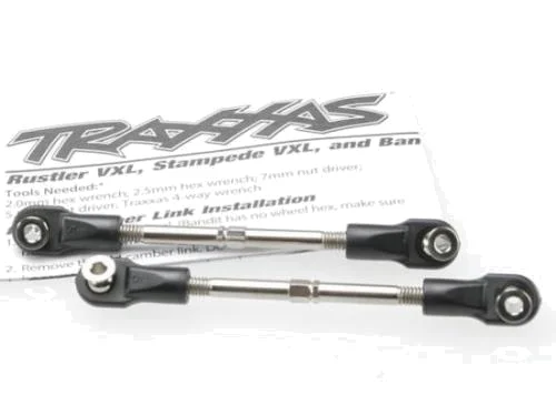 Traxxas Turnbuckles toe link 59mm (78mm center to center) (2) (assembled with rod ends and hollow balls) — image 2 of 3