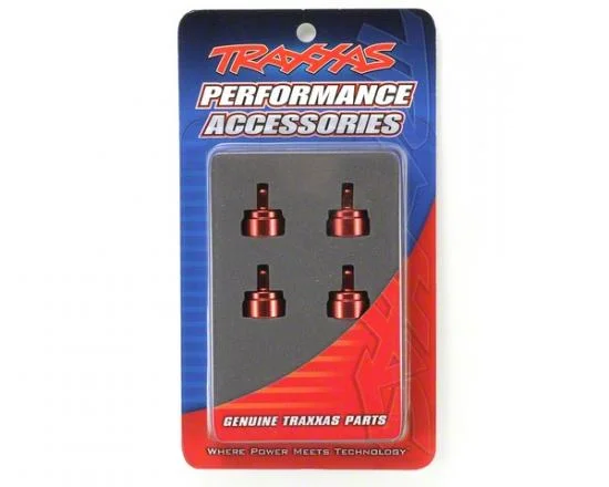 Traxxas Red-anodized Aluminium Shock caps Aluminium (4) (fits all Ultra Shocks) — image 2 of 2