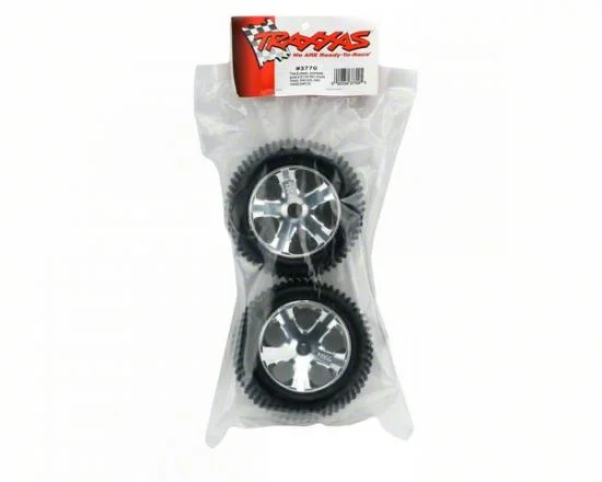 Traxxas Alias Tyres Pre Glued On All Star Chrome Wheels - 12mm Hex Fit — image 3 of 3