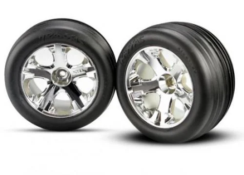Traxxas Alias Tyres Pre Glued On All Star Chrome Wheels - 12mm Hex Fit — image 2 of 3