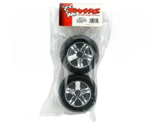 Traxxas Alias Tyres Pre Glued On All Star Chrome Wheels - 12mm Hex Fit — image 3 of 3