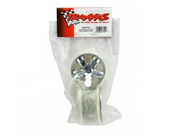 Traxxas All-Star 2.8 Wheels (chrome) (electric rear) — image 3 of 3