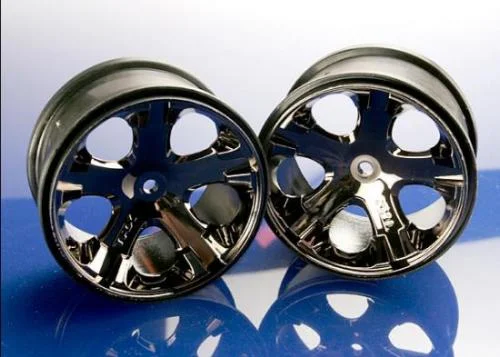 Traxxas All-Star 2.8 Wheels (black chrome) (electric rear) — image 2 of 3