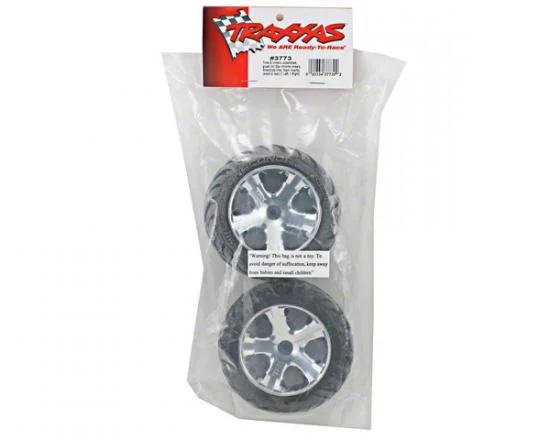 Traxxas Anaconda tires All Star chrome wheels assembled glued (with foam inserts) (electric rear) (1 left 1 right) — image 3 of 3