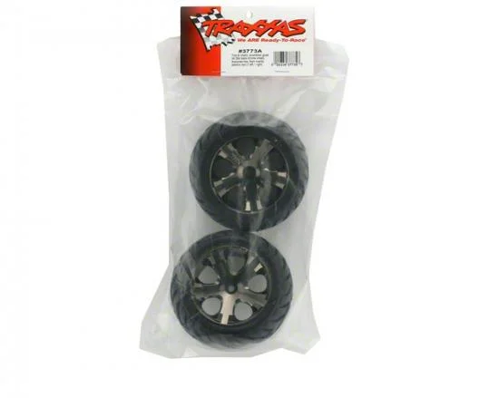 Traxxas Anaconda Tyres Pre Glued On All Star Black Chrome Wheels - 12mm Hex (2WD Elec Rear) &mdash; image 3 of 3
