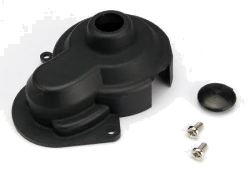 Dust cover/rubber plug (w/ screws) (Stampede/Rustler) &mdash; image 2 of 3
