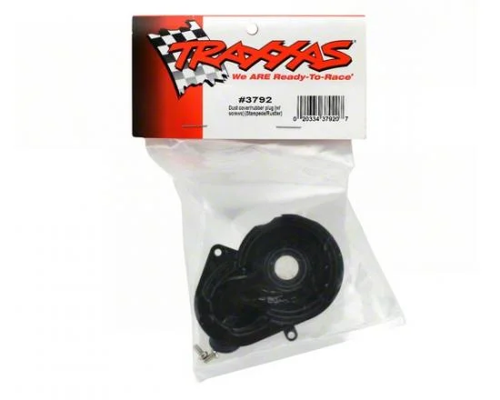 Dust cover/rubber plug (w/ screws) (Stampede/Rustler) &mdash; image 3 of 3