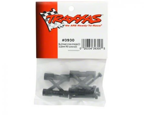 Traxxas Bulkhead cross braces (2)/ 3x25mm CS screws (8) — image 3 of 3