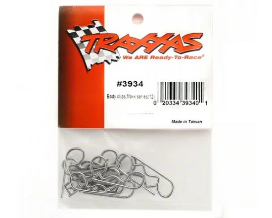 Traxxas Heavy Duty Body Clips - Silver (12) &mdash; image 3 of 3