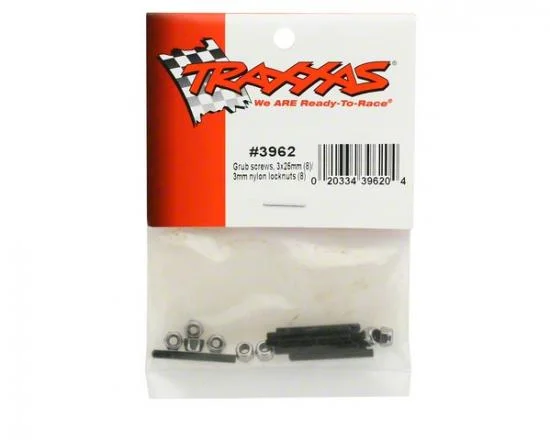 Traxxas Set (grub) screws 3x25mm (8)/ 3mm nylon locknuts (8) — image 3 of 3