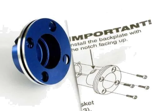 Traxxas Backplate machined Aluminium (blue-anodized)(requires electric bump starter) (not for use with Nitro Stampede) — image 2 of 3
