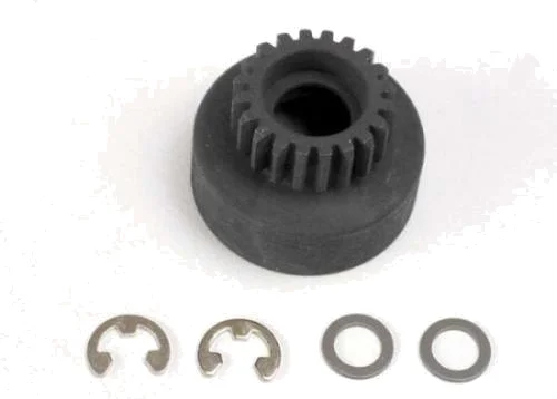 Traxxas Clutch bell (20-tooth)/ 5x8x0.5mm fiber washer (2)/ 5mm E-clip (requires 4611-ball bearings 5x11x4mm (2) &mdash; image 2 of 3