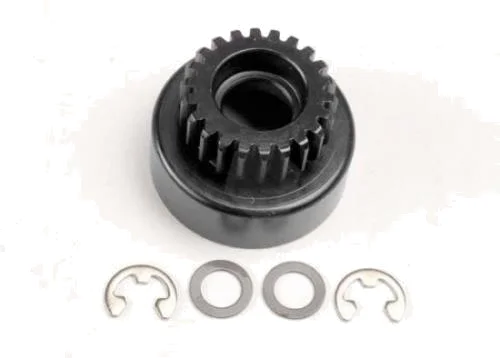 Traxxas Clutch bell (22-tooth)/ 5x8x0.5mm fiber washer (2)/ 5mm E-clip (requires 4611-ball bearings 5x11x4mm (2) &mdash; image 2 of 3