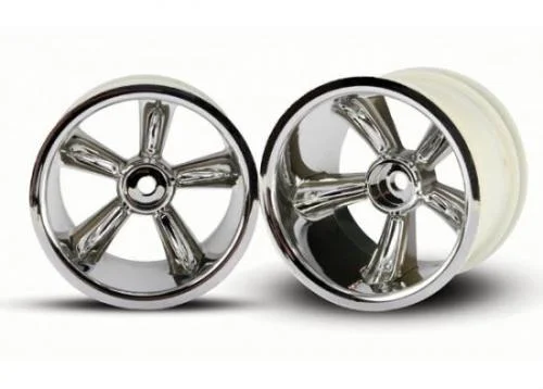 Traxxas Pro Star Chrome Wheels - 2.2 Inch Diameter - 12mm Hex Fit — image 2 of 3