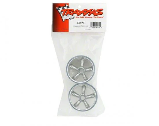 Traxxas Pro Star Chrome Wheels - 2.2 Inch Diameter - Bearing Fit — image 3 of 3
