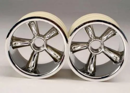 Traxxas Pro Star Chrome Wheels - 2.2 Inch Diameter - Bearing Fit — image 2 of 3