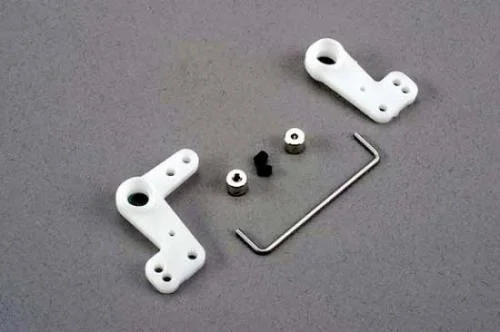 Traxxas Bellcranks (L R)/ 1.5mm wire draglink/ 1.5mm set screw collars (2) — image 2 of 3