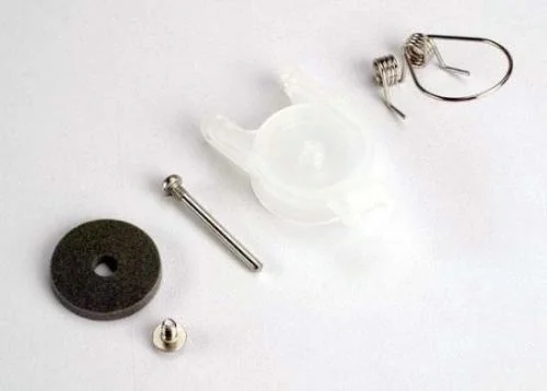 Traxxas Fuel tank rebuild kit (contains cap foam seal screw spring and screw pin. Replaces old style with primer bulb.) &mdash; image 2 of 3