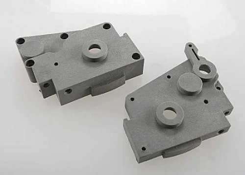 Traxxas Gearbox halves (grey) (left right) — image 2 of 3
