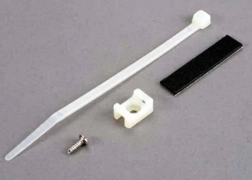 Traxxas Attachment bracket plug/ foam tape/tie wrap/ 3x10mm wst screw (old style replace with 4132) &mdash; image 2 of 2