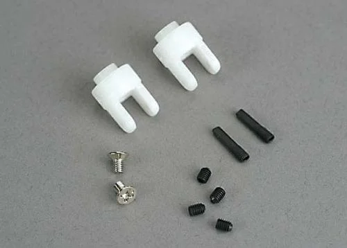 Traxxas Differential output yokes (2)/ 3x5mm countersunk screws (2)/ 3mm set (set) screws (4) — image 2 of 3