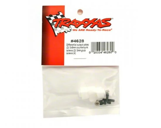 Traxxas Differential output yokes (2)/ 3x5mm countersunk screws (2)/ 3mm set (set) screws (4) — image 3 of 3