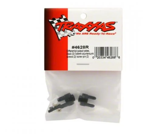 Traxxas Differential output yokes black (2)/ 3x5mm countersunk screws (2)/ screw pin (2) — image 3 of 3