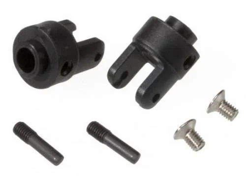 Traxxas Differential output yokes black (2)/ 3x5mm countersunk screws (2)/ screw pin (2) — image 2 of 3