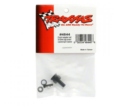 Traxxas Adapter nut clutch/ 3x10mm cap screw/washer/ split washer (not for use with IPS crankshafts) — image 2 of 2