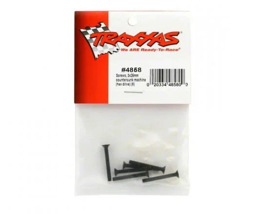 Traxxas Screws 3x25mm countersunk machine (hex drive) (6) — image 2 of 2
