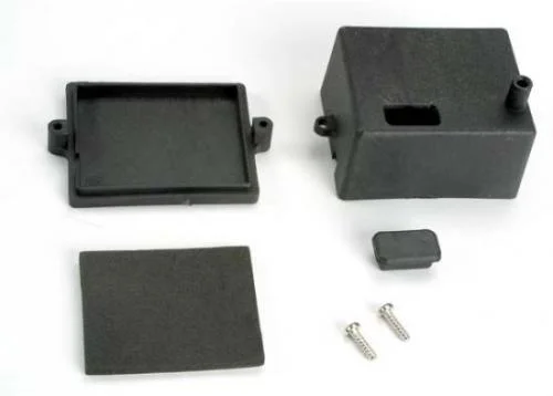 Traxxas Box receiver/ x-tal access rubber plug/ adhesive foam chassis pad &mdash; image 2 of 3