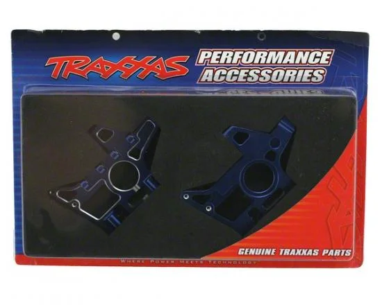 Traxxas Bulkheads front (machined 6061-T6 Aluminium) (blue) (l r) (requires use of 4939X suspension pins) — image 2 of 2