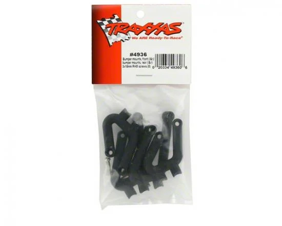 Traxxas Bumper mounts front (L R)/ bumper mounts rear (L R)/ 3x12mm RHM screws (8) &mdash; image 3 of 3