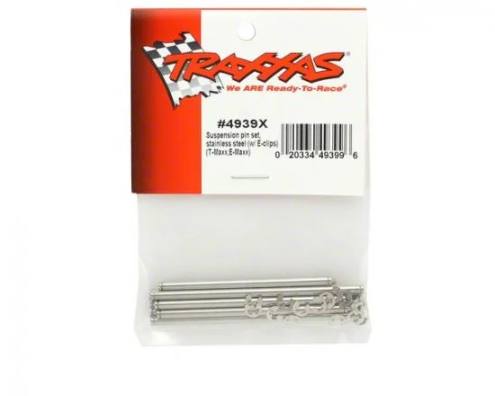 Traxxas Suspension pin set stainless steel (w/ E-clips) &mdash; image 3 of 3