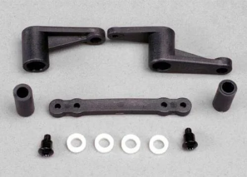 Traxxas Steering bellcranks (2)/ bellcrank bushings (5x8x2.5mm) (4)/ bellcrank post spacers (2)/ draglink/ 3x8mm shoulder screws (2) — image 2 of 3