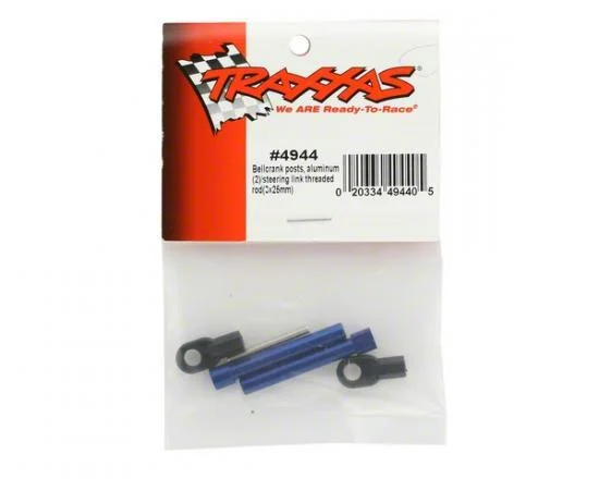 Traxxas Bellcrank posts Aluminium (2)/ steering link threaded rod (3x25mm)/ long rod ends (2) — image 3 of 3