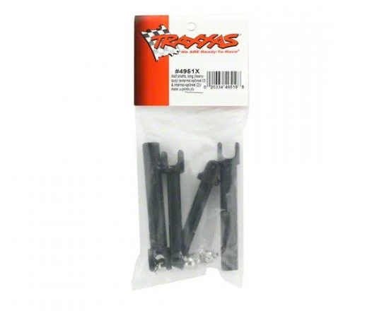 Traxxas Half shafts long (heavy duty) (external-splined (2) internal-splined (2)/ metal U-joints (4) — image 3 of 3