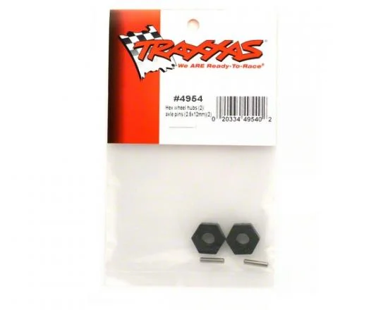 Traxxas Wheel hubs hex (2)/ axle pins (2.5x12mm) (2) &mdash; image 3 of 3
