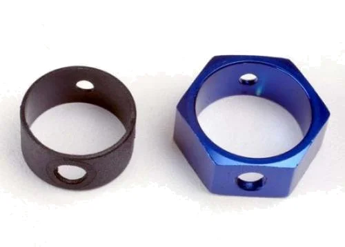 Traxxas Brake adapter hex Aluminium (blue) &mdash; image 2 of 2