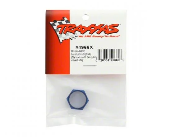Traxxas Brake adapter hex Aluminium (blue) (use with HD shafts) &mdash; image 2 of 2