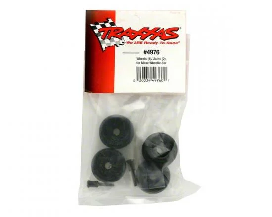 Traxxas Wheels (4)/ Axles (2) for MAXX wheelie bar — image 3 of 3