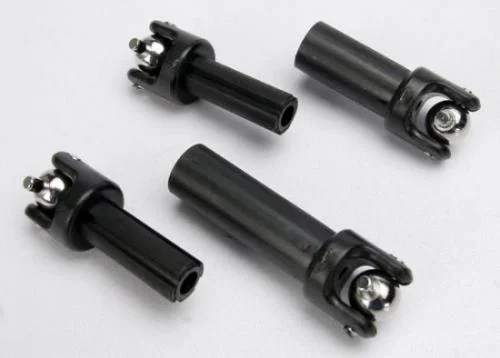 Traxxas Half shafts center (front and rear) (external-splined (2)/ internal-splined (2)/ metal U-joints (4) — image 2 of 3